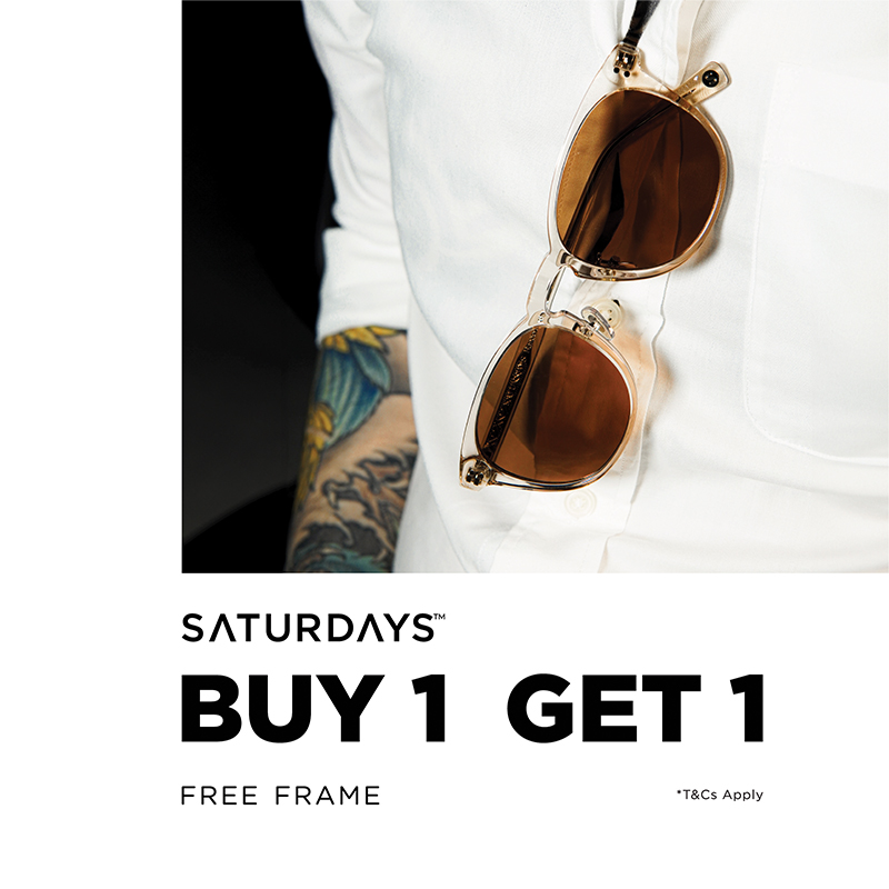 Saturdays Buy 1  Get 1 Free Frame